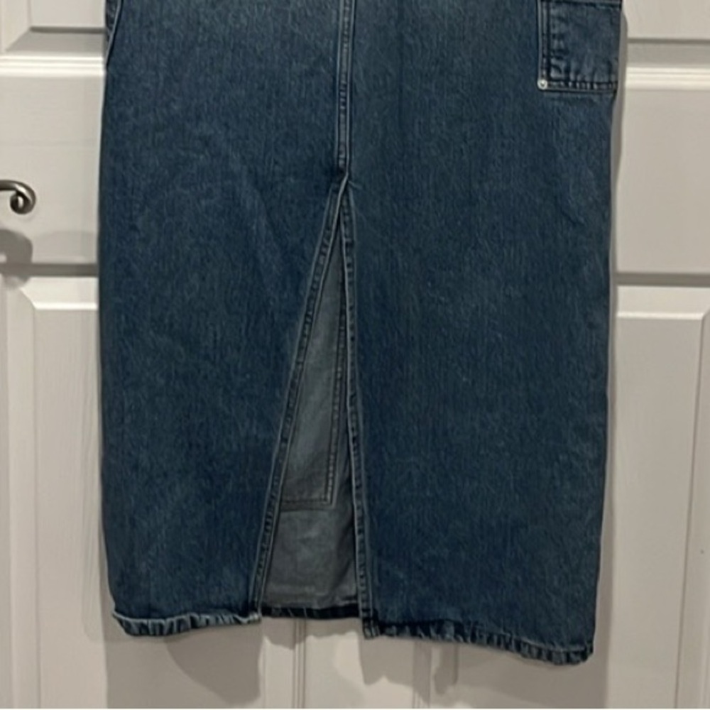 BDG urban outfitters denim carpenter maxi skirt size Small - Picture 7 of 9